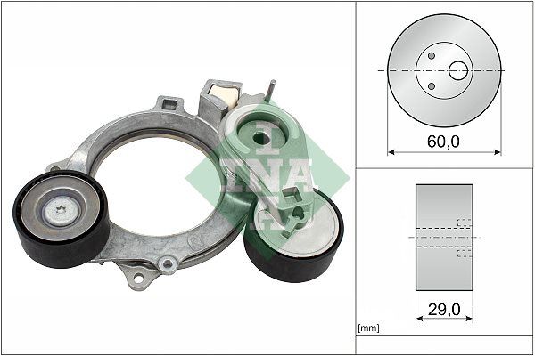 Napinacz paska wieloklinowego do Audi, 534 0935 10, INA w ofercie sklepu e-autoparts.pl 